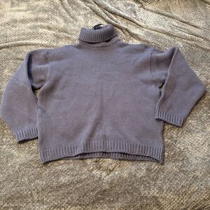 Robbie Read Knitwear 100% Wool Turtleneck Jumper Sweater England Men Size XL